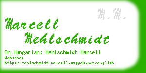 marcell mehlschmidt business card